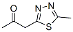 1-(5-甲基-1,3,4-噻二唑-2-基)-2-丙酮结构式_85730-44-5结构式