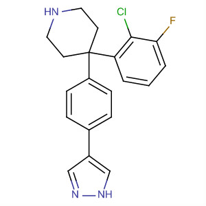 Piperidine, 4-(2-chloro-3-fluorophenyl)-4-[4-(1H-pyrazol-4-yl)phenyl]- Structure,857532-43-5Structure