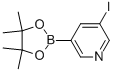 3-碘-5-(4,4,5,5-四甲基-1,3,2-二噁硼烷-2-基)-吡啶结构式_857934-93-1结构式