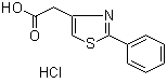 2-(2-苯基噻唑-4-基)乙酸盐酸盐结构式_857998-13-1结构式