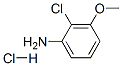 Benzenamine, 2-chloro-3-methoxy-, hydrochloride Structure,85893-87-4Structure