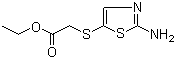 2-[(2-氨基-5-噻唑)硫代]乙酸乙酯结构式_859522-19-3结构式