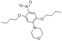 4-(2,5-二丁氧基-4-硝基苯基)吗啉结构式_86-15-7结构式