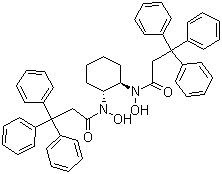(1R,2R)-N,N-二羟基-N,N-双(3,3,3-三苯基丙酰基)环己烷-1,2-二胺结构式_860036-29-9结构式