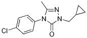 4-(4-氯苯基)-1-(环丙基甲基)-3-甲基-1H-1,2,4-噻唑-5(4H)-酮结构式_860786-67-0结构式