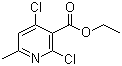 2,4-Dichloro-6-Methyl-3-Pyridinecarboxylic Acid Ethyl Ester Structure,86129-63-7Structure
