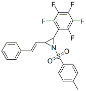 (E)-2-(perfluorophenyl)-3-styryl-1-tosylaziridine Structure,861437-17-4Structure