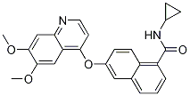 N-环丙基-6-[(6,7-二甲氧基-4-喹啉)氧基]-1-萘羧酰胺结构式_861874-34-2结构式