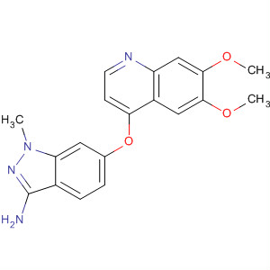 6-((6,7-Bis(methyloxy)-4-quinolinyl)oxy)-1-methyl-1h-indazol-3-amine Structure,862178-75-4Structure