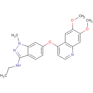 6-((6,7-Bis(methoxy)-4-quinolinyl)oxy)-n-ethyl-1-methyl-1h-indazol-3-amine Structure,862178-76-5Structure