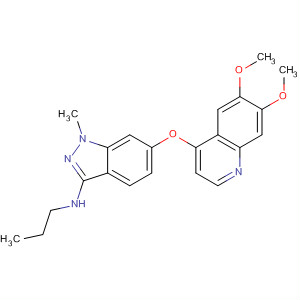 6-((6,7-Bis(methyloxy)-4-quinolinyl)oxy)-1-methyl-n-propyl-1h-indazol-3-amine Structure,862178-78-7Structure
