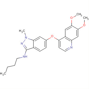 6-((6,7-Bis(methyloxy)-4-quinolinyl)oxy)-n-butyl-1-methyl-1h-indazol-3-amine Structure,862178-80-1Structure