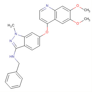 N-benzyl-6-(6,7-dimethoxyquinolin-4-yloxy)-1-methyl-1h-indazol-3-amine Structure,862178-81-2Structure