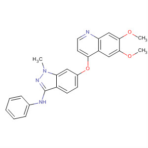 6-((6,7-Bis(methoxy)-4-quinolinyl)oxy)-1-methyl-n-phenyl-1h-indazol-3-amine Structure,862178-83-4Structure