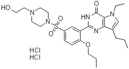 Mirodenafil dihydrochloride Structure,862189-96-6Structure