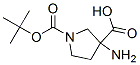3-氨基吡咯烷-1,3-二羧酸-1-叔丁酯结构式_862372-66-5结构式