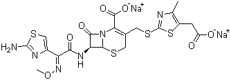 头孢地嗪钠结构式_86329-79-5结构式