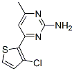 4-(3-Chloro-2-thienyl)-6-methyl-2-pyrimidinamine Structure,863305-81-1Structure