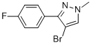 4-Bromo-3-(4-fluorophenyl)-1-methyl-1h-pyrazole Structure,863605-34-9Structure