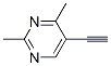 (9CI)-5-乙炔-2,4-二甲基嘧啶结构式_86521-01-9结构式