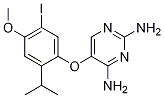 5-(5-碘-2-异丙基-4-甲氧基苯氧基)嘧啶-2,4-二胺结构式_865305-30-2结构式