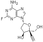 2-脱氧-4-c-乙炔-2-氟腺苷酸结构式_865363-93-5结构式