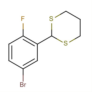 2-(5-Bromo-2-fluorophenyl)-1,3-dithiane Structure,865758-54-9Structure