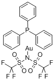 三苯基膦金(I)双(三氟甲磺酰基)亚胺盐结构式_866395-16-6结构式