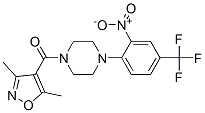 Methanone, (3,5-dimethyl-4-isoxazolyl)[4-[2-nitro-4-(trifluoromethyl)phenyl]-1-piperazinyl]- Structure,866789-39-1Structure