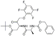 (3s)-4-氧代-3-[[(2s)-1-氧代-2-[[(苯基甲氧基)羰基]氨基]丙基]氨基]-5-(2,3,5,6-四氟苯氧基)-戊酸 1,1-二甲基乙酯结构式_868565-57-5结构式