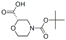 (S)-4-(tert-butoxycarbonyl)morpholine-2-carboxylic acid Structure,868689-63-8Structure