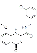 (9ci)-1,4-二氢-8-甲氧基-n-[(3-甲氧基苯基)甲基]-4-氧代-2-喹唑啉羧酰胺结构式_869294-79-1结构式