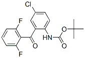 Carbamic acid, [4-chloro-2-(2,6-difluorobenzoyl)phenyl]-, 1,1-dimethylethyl ester Structure,869365-92-4Structure