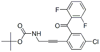 [3-[4-氯-2-(2,6-二氟苄基)苯基]丙基-2-基]氨基甲酸叔丁酯结构式_869366-03-0结构式