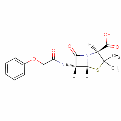 Penicillin v Structure,87-08-1Structure