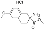 2-氨基-6-甲氧基-1,2,3,4-四氢-萘-2-羧酸甲酯盐酸盐结构式_87063-11-4结构式