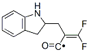 3,3-二氟-2-(2-吲哚甲基)丙烯酸结构式_870703-88-1结构式