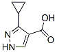 3-Cyclopropylpyrazole-4-carboxylic acid Structure,870704-26-0Structure