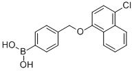 4-[(4-Chloro-1-naphthyloxy)methyl]phenylboronic acid Structure,870778-84-0Structure
