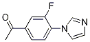 1-[3-Fluoro-4-(1h-imidazol-1-yl)phenyl]ethanone Structure,870838-82-7Structure