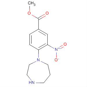 4-(六氢-1H-1,4-二氮杂革-1-基)-3-硝基苯甲酸甲酯结构式_870998-07-5结构式