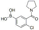 4-氯-3-(吡咯烷-1-羰基)苯硼酸结构式_871332-75-1结构式