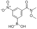3-[mEthoxy(methyl)carbamoyl]-5-nitrophenylboronic acid Structure,871332-84-2Structure