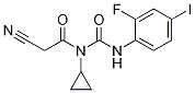 2-氰基-N-环丙基-N-[[(2-氟-4-碘苯基)氨基]羰基]乙酰胺结构式_871700-26-4结构式