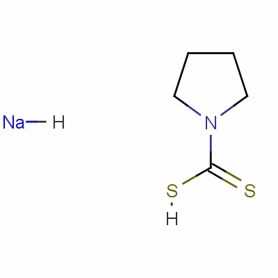 1-吡咯烷二硫代碳酸钠结构式_872-71-9结构式