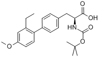 L-2-(boc-氨基)-3-(4-甲氧基-2-乙基联苯-4-基)丙酸结构式_872142-88-6结构式