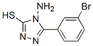 4-氨基-5-(3-溴苯基)-4H-1,2,4-噻唑-3-硫醇结构式_87239-96-1结构式