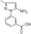 3-(5-氨基-3-甲基-1H-吡唑-1-基)苯甲酸结构式_872407-85-7结构式