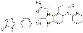 .beta.-丙氨酸, N-[[2-[[[4-(2,5-二氢-5-氧代-1,2,4-噁二唑-3-基)苯基]氨基]甲基]-1-甲基-1H-苯并咪唑-5-基]羰基]-N-2-吡啶-,乙酯结构式_872728-84-2结构式