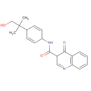 N-[4-(2-羟基-1,1-二甲基-乙基)苯基]-4-氧代-1H-喹啉-3-羧酰胺结构式_873050-22-7结构式
